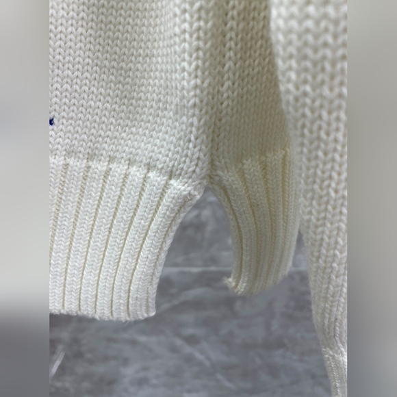 White Polo Ralph Lauren Bear Sweater - Picture 7 of 9